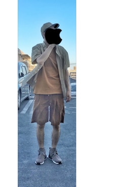 「HUNTISM（ハンティズム）のアイテム」を使った、HFさん（メンズ・177cm）の夏コーディネート