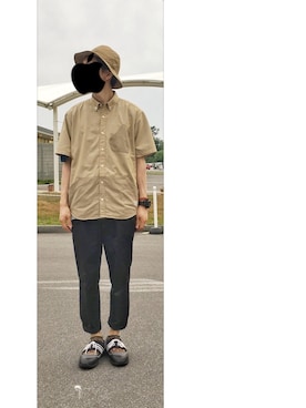 「SWAGGER（スワッガー）のアイテム（スニーカー）」を使った、HFさん（メンズ・177cm）の夏コーディネート