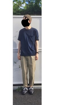 「SWAGGER（スワッガー）のアイテム（スニーカー）」を使った、HFさん（メンズ・177cm）の夏コーディネート