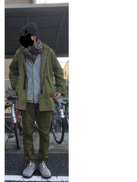 「bach（バッハ）のアイテム（その他アウター）」を使った、HFさん（メンズ・177cm）の秋コーディネート