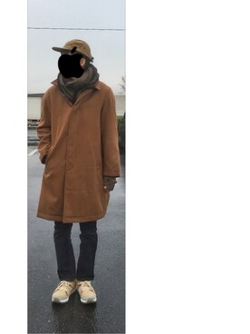 「SEVENDAYS=SUNDAY（セブンデイズサンデイ）のアイテム（キャップ）」を使った、HFさん（メンズ・177cm）の冬コーディネート