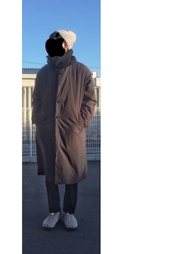 「URBAN RESEARCH（アーバンリサーチ）のアイテム（ニットキャップ/ビーニー）」を使った、HFさん（メンズ・177cm）の冬コーディネート