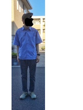 「ROARK REVIVAL（ロアークリバイバル）のアイテム」を使った、HFさん（メンズ・177cm）の夏コーディネート