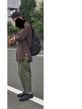 「Rohw master product（ロウマスタープロダクト）のアイテム」を使った、HFさん（メンズ・177cm）の秋コーディネート