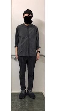 「JOURNAL STANDARD relume（ジャーナルスタンダード　レリューム）のアイテム（ニットキャップ/ビーニー）」を使った、HFさん（メンズ・177cm）の秋コーディネート