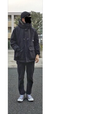 「JOURNAL STANDARD relume（ジャーナルスタンダード　レリューム）のアイテム（帽子）」を使った、HFさん（メンズ・177cm）の秋コーディネート