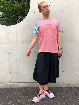 「夏フェス」｜「アイテム（腕時計）」を使った、しんさん（メンズ・173cm）の夏コーディネート