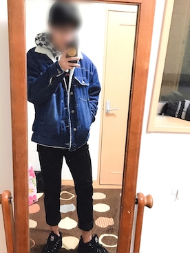 「HVC（エイチブイシー）のアイテム（ジャケット/アウター）」を使った、ゆーと相互さん（メンズ・170cm）の冬コーディネート
