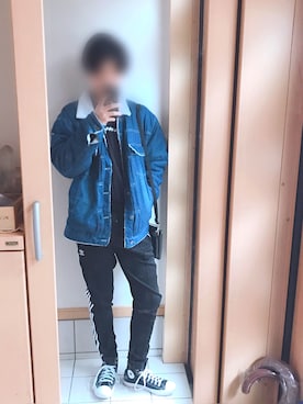 「HVC（エイチブイシー）のアイテム（ジャケット/アウター）」を使った、ゆーと相互さん（メンズ・170cm）の春コーディネート