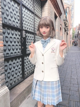 「school」｜「アイテム（ジャケット/アウター）」を使った、RoseMarie seoir officialさん（レディース・160cm）の冬コーディネート