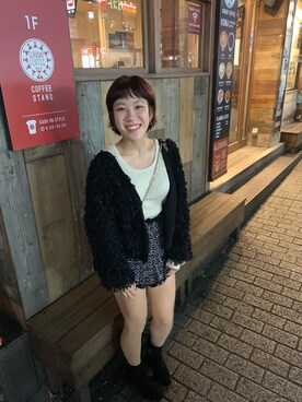 「アイテム（ピアス（両耳用））」を使った、sanai.さん（レディース・154cm・20代）の秋コーディネート