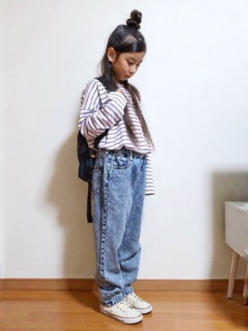 「Marc by Marc Jacobs（マークバイマークジェイコブス）のアイテム（バッグ）」を使った、yreyre ☾⋆ ̊さん（キッズ・128cm）の秋コーディネート