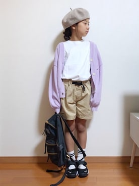 「Marc by Marc Jacobs（マークバイマークジェイコブス）のアイテム（バッグ）」を使った、yreyre ☾⋆ ̊さん（キッズ・128cm）の秋コーディネート