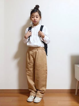 「Marc by Marc Jacobs（マークバイマークジェイコブス）のアイテム（バッグ）」を使った、yreyre ☾⋆ ̊さん（キッズ・128cm）の秋コーディネート