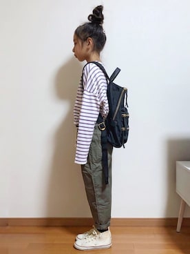 「Marc by Marc Jacobs（マークバイマークジェイコブス）のアイテム（バッグ）」を使った、yreyre ☾⋆ ̊さん（キッズ・128cm）の秋コーディネート