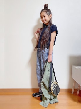 「reversal（リバーサル）のアイテム」を使った、yreyre ☾⋆ ̊さん（キッズ・129cm）の春コーディネート