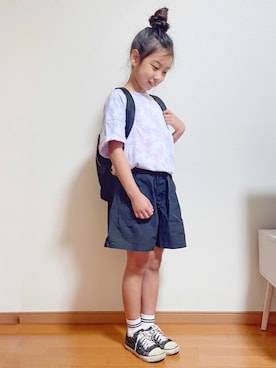 「Marc by Marc Jacobs（マークバイマークジェイコブス）のアイテム（バッグ）」を使った、yreyre ☾⋆ ̊さん（キッズ・129cm）の春コーディネート