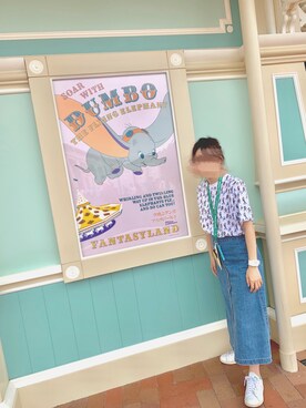 「UNIQLO（ユニクロ）のアイテム（Tシャツ/カットソー、その他）」を使った、mmmさん（レディース・155cm）の秋コーディネート