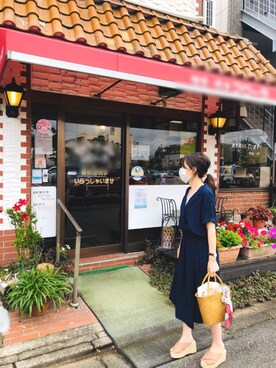 「fifth（フィフス）のVネックレースキャミニット（キャミソール、ホワイト系）」を使った、mmmさん（レディース・155cm）の夏コーディネート