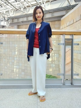 「イパネマ」｜軍地　オデット エ オディール スタッフさん（レディース・160cm）の夏コーディネート