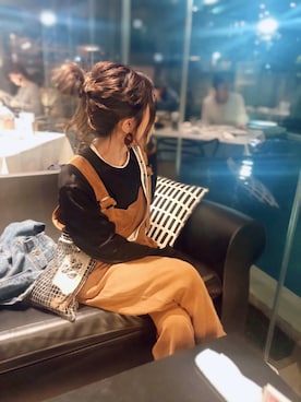 「ZARA（ザラ）のアイテム（サロペット/オーバーオール）」を使った、cocoさん（レディース・153cm）の春コーディネート