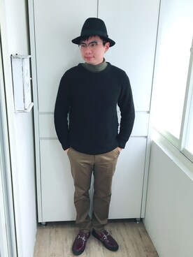 JeffCさん（メンズ・180cm）の冬コーディネート