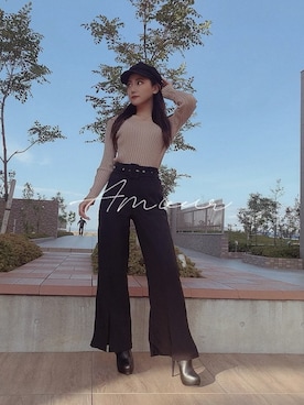 りなち(菅原里奈)さん(レディース・156cm)の冬コーディネート