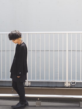 「JOHN LAWRENCE SULLIVAN（ジョンローレンスサリバン）のアイテム（トップス）」を使った、Kzm.さん（メンズ・171cm）の夏コーディネート