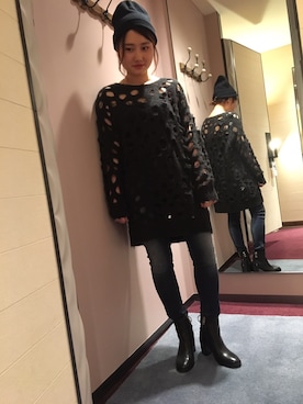 Misaki Taniさん（レディース・154cm）の秋コーディネート