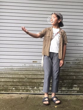 「ARCH & LINE（アーチアンドライン）のアイテム」を使った、y_styleさん（キッズ・137cm）の夏コーディネート