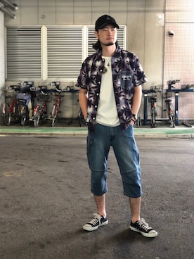 もりこさん（メンズ・175cm）の夏コーディネート