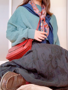 「Yves Saint Laurent（イヴサンローラン）のアイテム（財布/小物）」を使った、unaさん（レディース・156cm）の春コーディネート