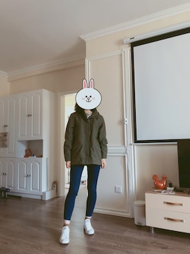「AIGLE（エーグル）のアイテム（ジャケット/アウター）」を使った、echoさん（レディース・170cm）の秋コーディネート