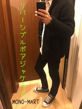 「アイテム（ソックス/靴下、グリーン系）」を使った、Kanechanさん（メンズ・172cm）の秋コーディネート