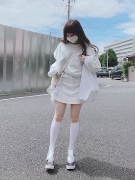 「Jeffrey Campbell（ジェフリーキャンベル）のアイテム（サンダル）」を使った、キノさん（レディース・153cm）の夏コーディネート