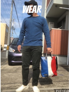 「シンプルおしゃれが好き」｜「アイテム（スリッポン）」を使った、musashi634さん（メンズ・172cm）の秋コーディネート