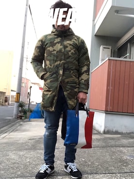 「URBAN RESEARCH（アーバンリサーチ）のアイテム（モッズコート）」を使った、musashi634さん（メンズ・172cm）の春コーディネート