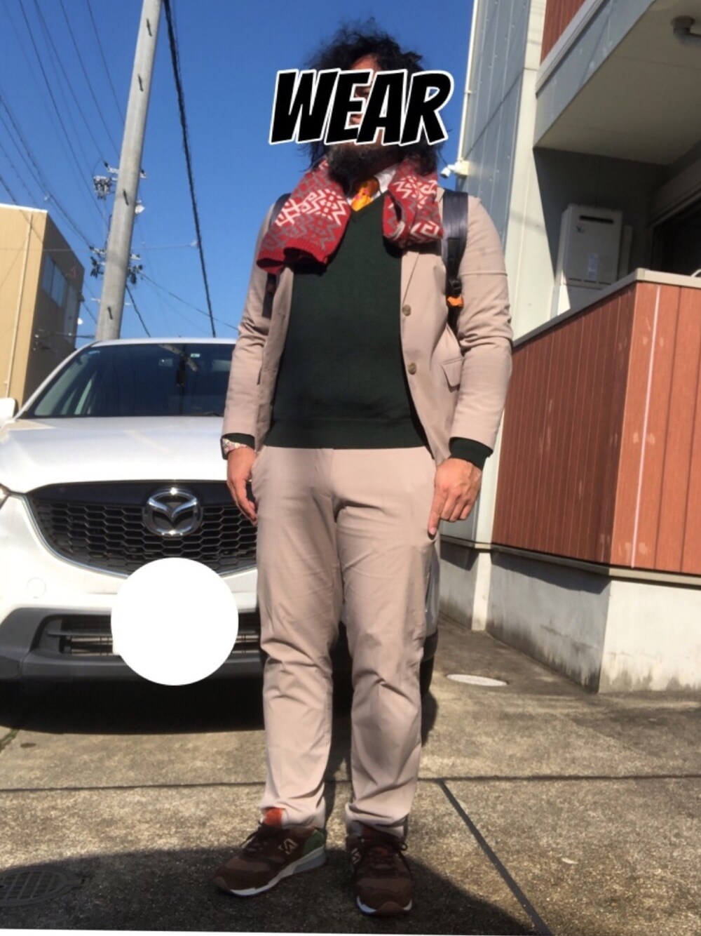 「フライターグ、FREITAG、冬、大人カジュアル」｜「GIANFRANCO FERREのアイテム（ネクタイ、イエロー系）」を使った、musashi634さん（メンズ・172cm）の冬コーディネートの1枚目の写真