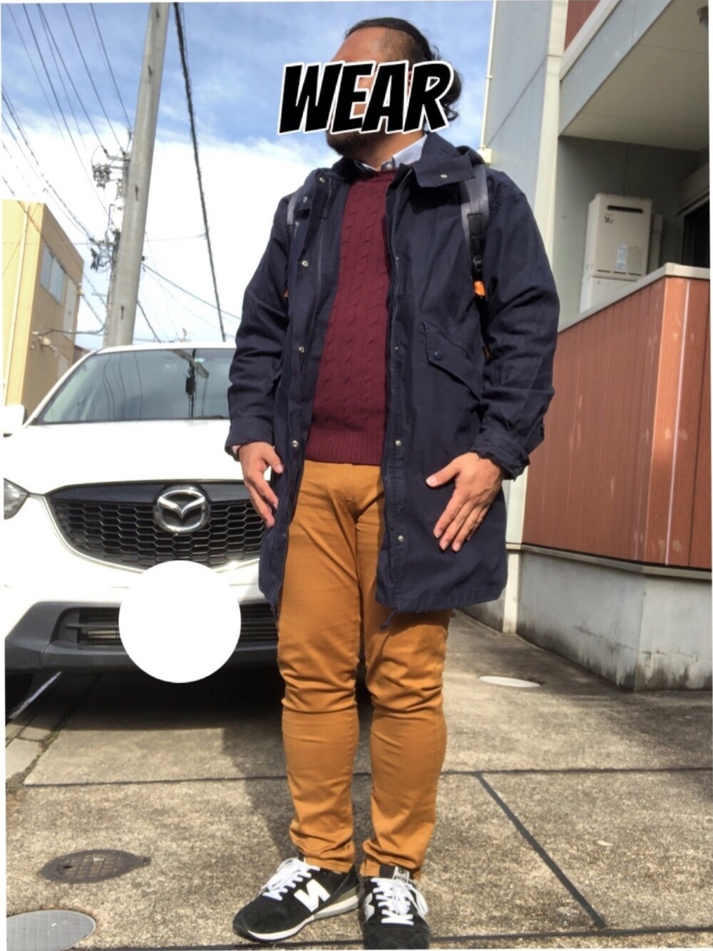 「フライターグ、FREITAG、おしゃれさんと繋がりたい」｜「A.P.C.のアイテム（ジャケット/アウター、ブルー系）」を使った、musashi634さん（メンズ・172cm）の冬コーディネートの1枚目の写真