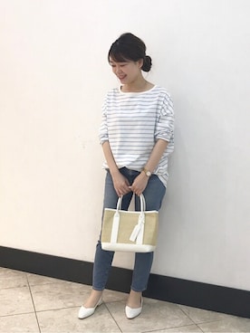 「cache cache（カシュ カシュ）のアイテム」を使った、natsuさん（レディース・156cm）の夏コーディネート