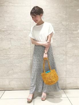 「NE QUITTEZ PAS!（ヌキテパ）のアイテム（バッグ）」を使った、natsuさん（レディース・156cm）の夏コーディネート