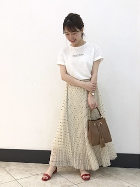 「MILOS（ミロス）のアイテム」を使った、natsuさん（レディース・156cm）の夏コーディネート