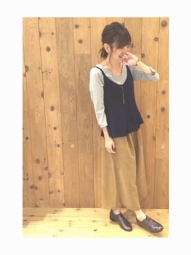 tomo☺︎さん（レディース・157cm）の秋コーディネート