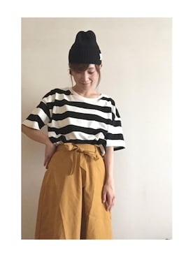 「マスタード」｜tomo☺︎さん（レディース・157cm）の秋コーディネート