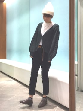 tomo☺︎さん（レディース・157cm）の冬コーディネート