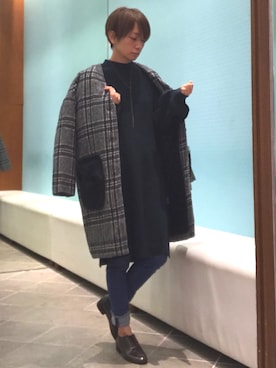tomo☺︎さん（レディース・157cm）の冬コーディネート