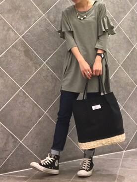 tomo☺︎さん（レディース・157cm）の春コーディネート