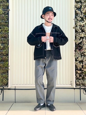 「SMITH'S（スミス）のアイテム（ジャケット/アウター）」を使った、coen まいやんさん（メンズ・172cm）の冬コーディネート