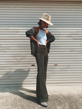 「American Eagle（アメリカンイーグル）のアイテム（パンツ、その他）」を使った、Yu Matsumotoさん（レディース・166cm）の秋コーディネート