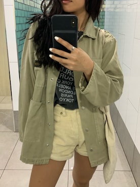 「Afends（アフェンズ）のアイテム（パンツ）」を使った、Yu Matsumotoさん（レディース・166cm）の春コーディネート